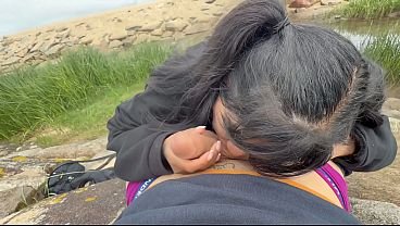 Public creampie with gattouz0 – I got on my knees, sucked him off, he bent me over the rocks and finished inside me — Yasmina Khan